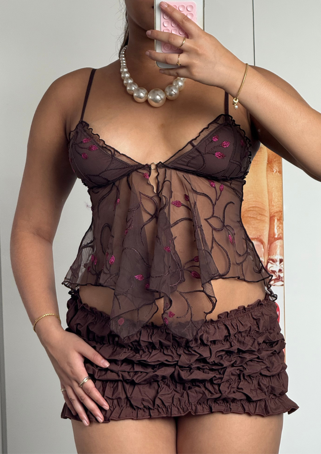 The angel top in Brown
