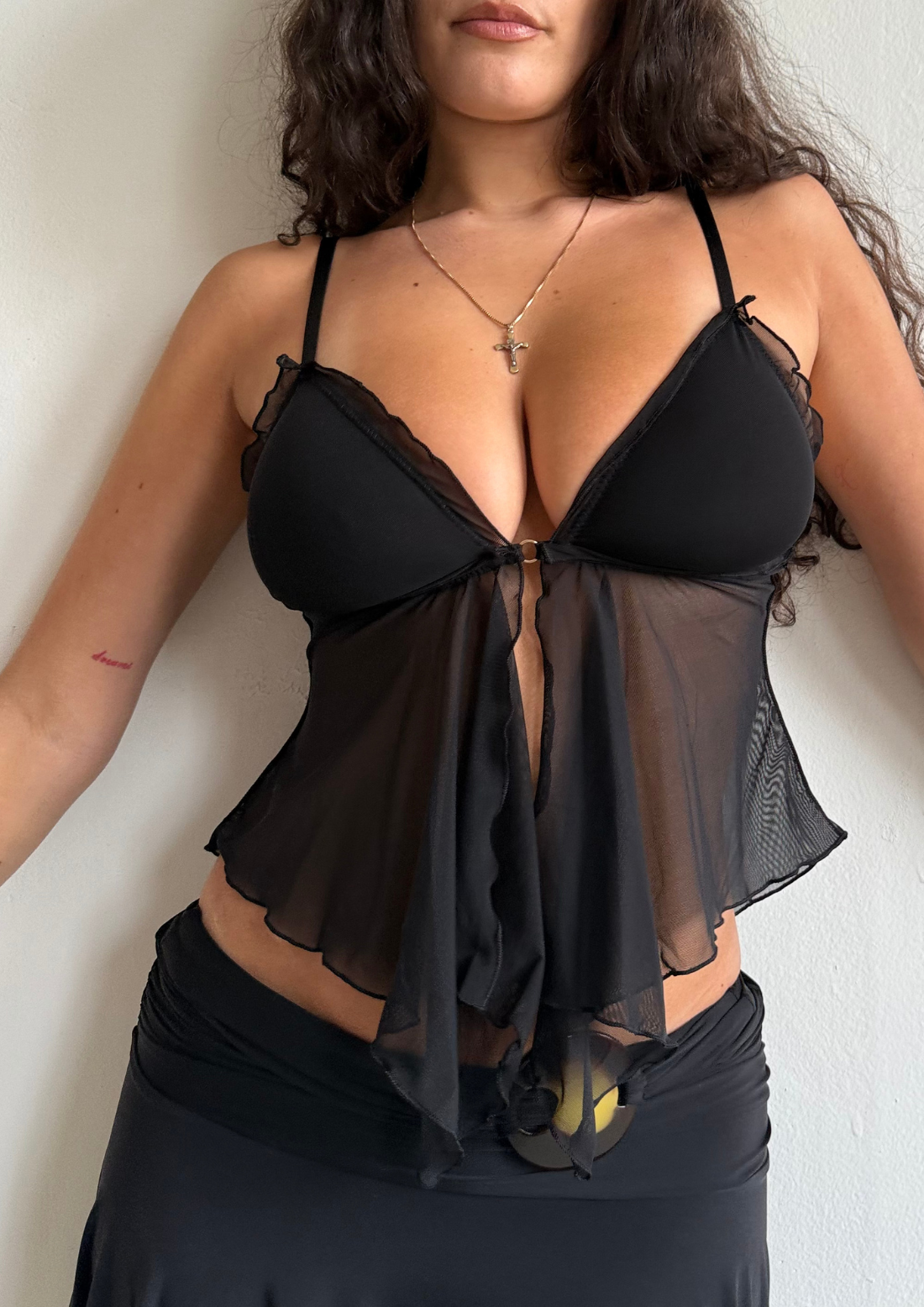 The Angel Top In Black (fuller bust)