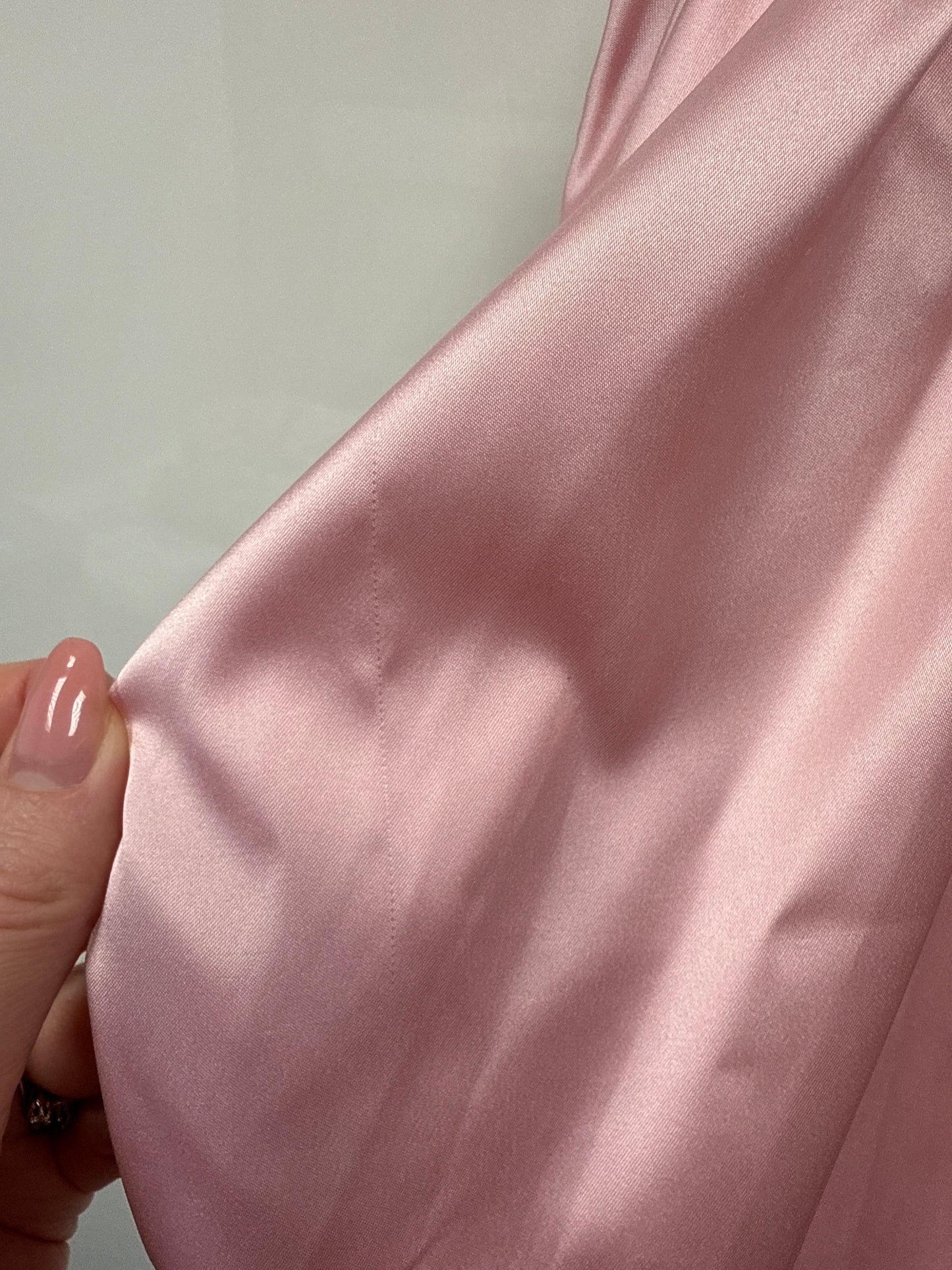 Satin puffball pink skirt size 8/10