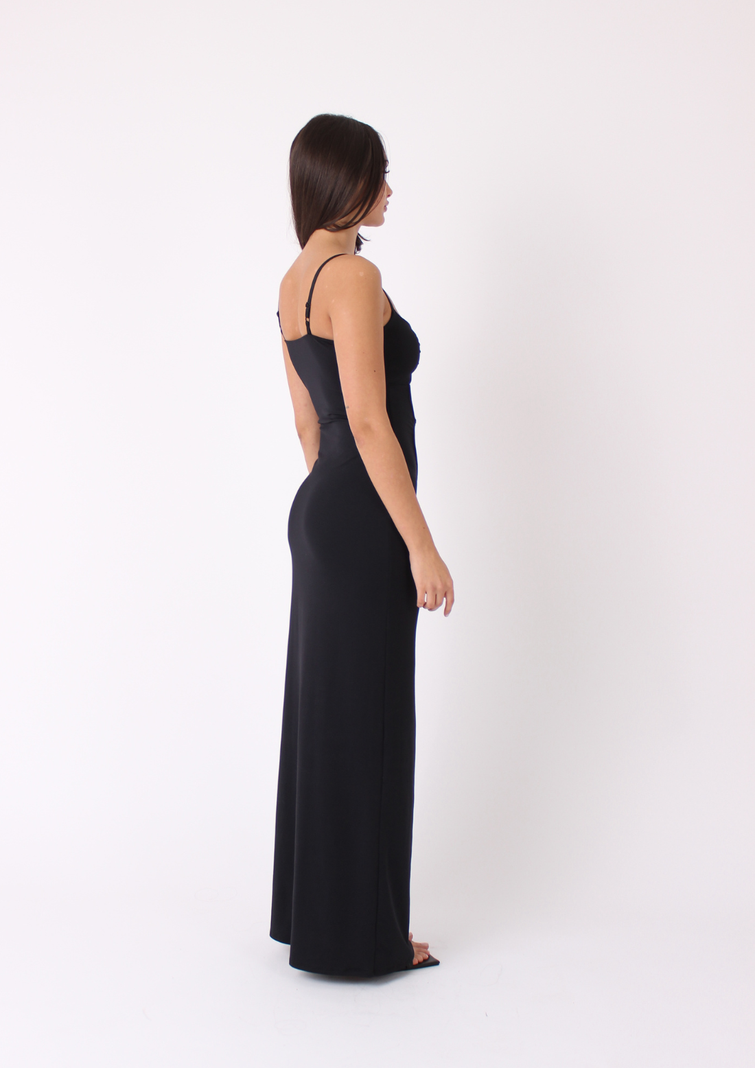 Diamonte Maxi Dress In Black