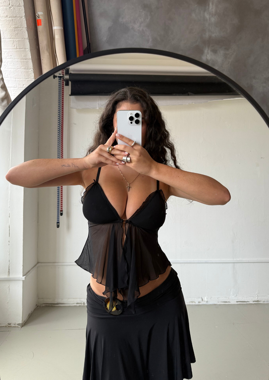 The Angel Top In Black (fuller bust)