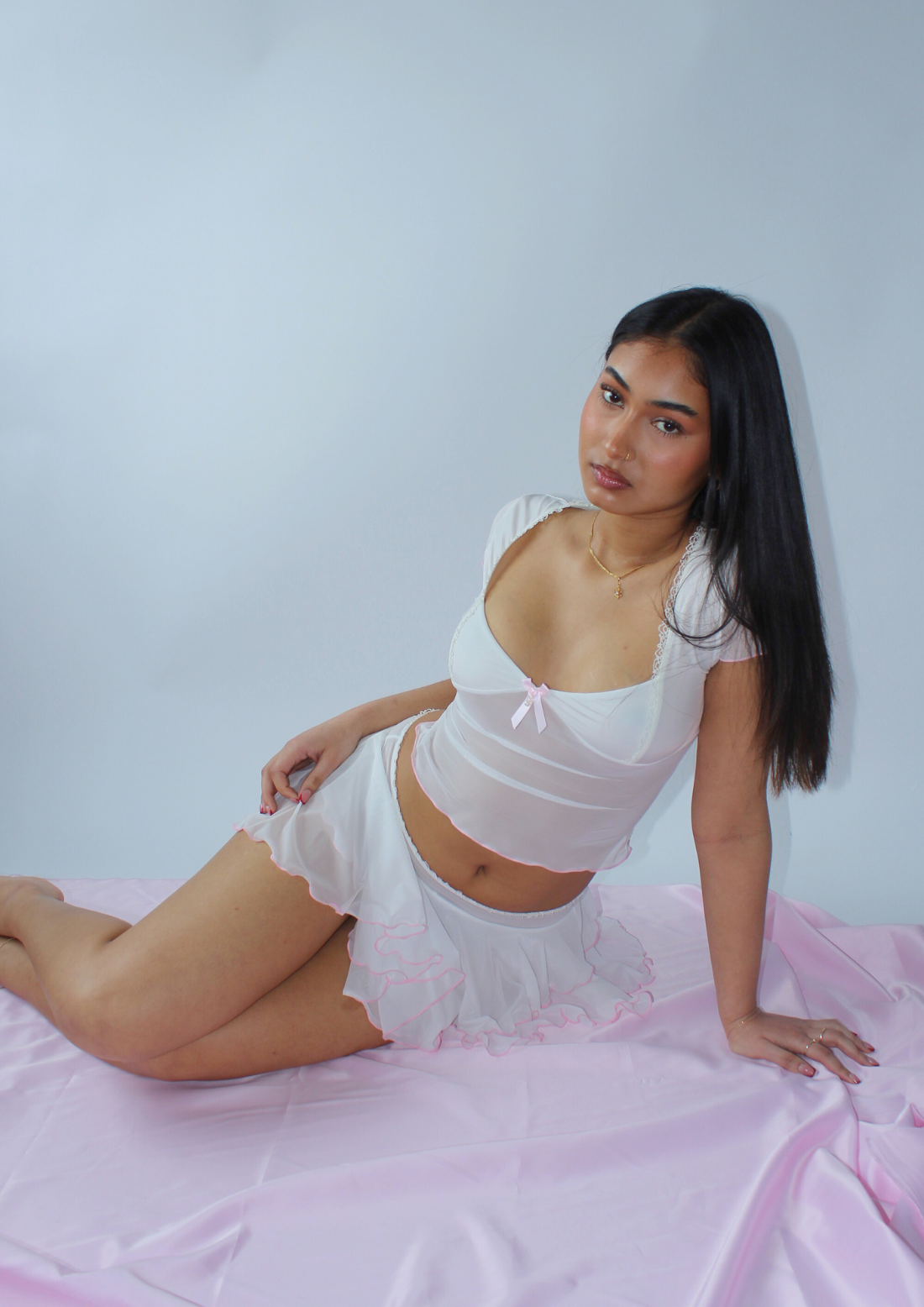 Ballerina Super Mini Skirt In Ivory