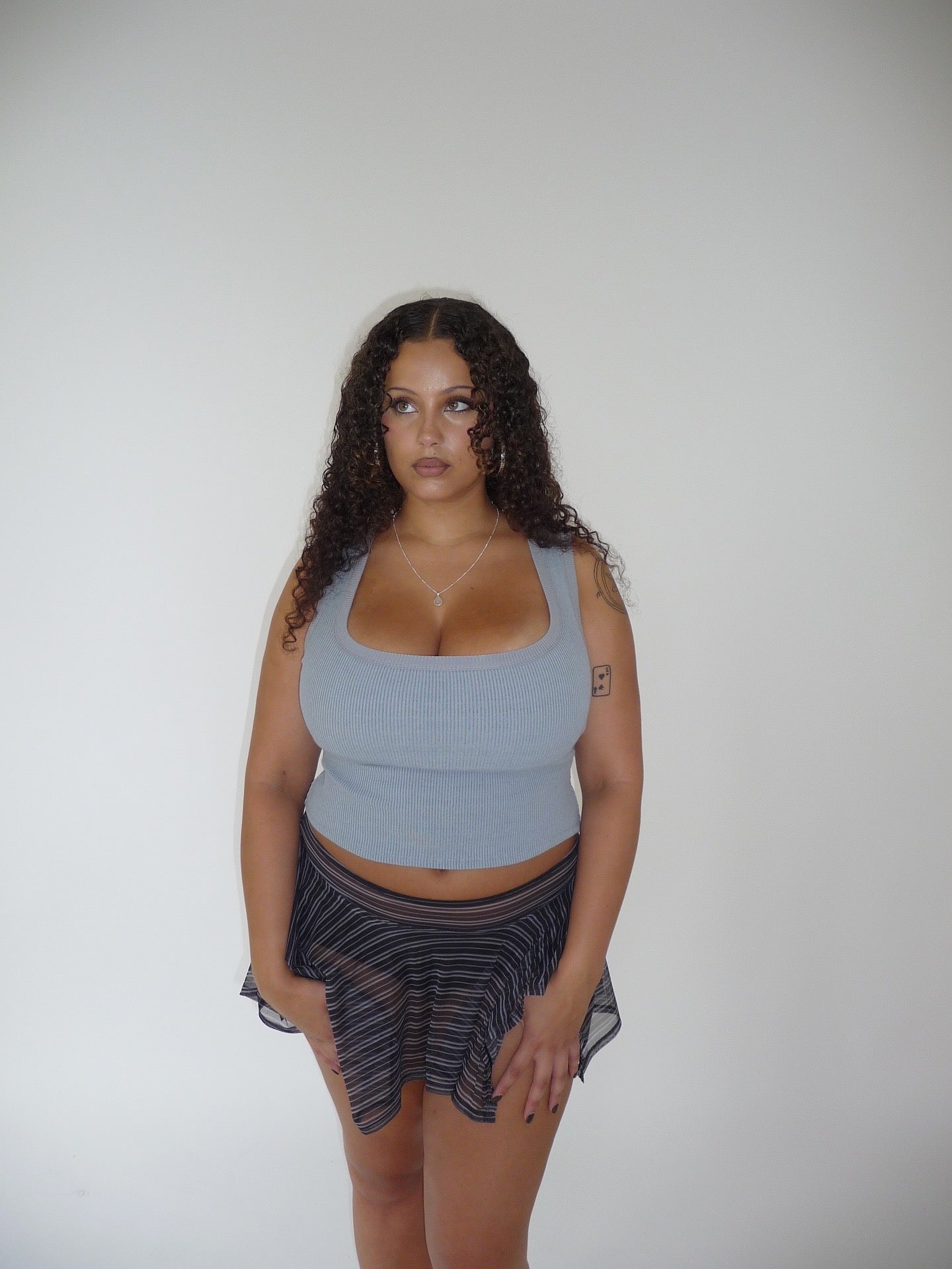 Blue rib fuller bust top sample size 12