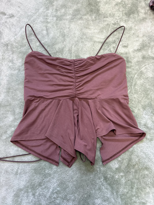 Aura fuller bust top in mocha size 14