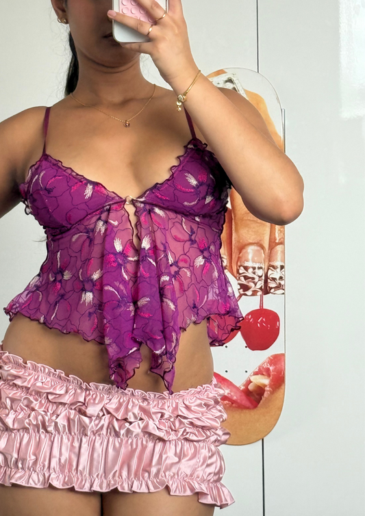 The angel top in purple