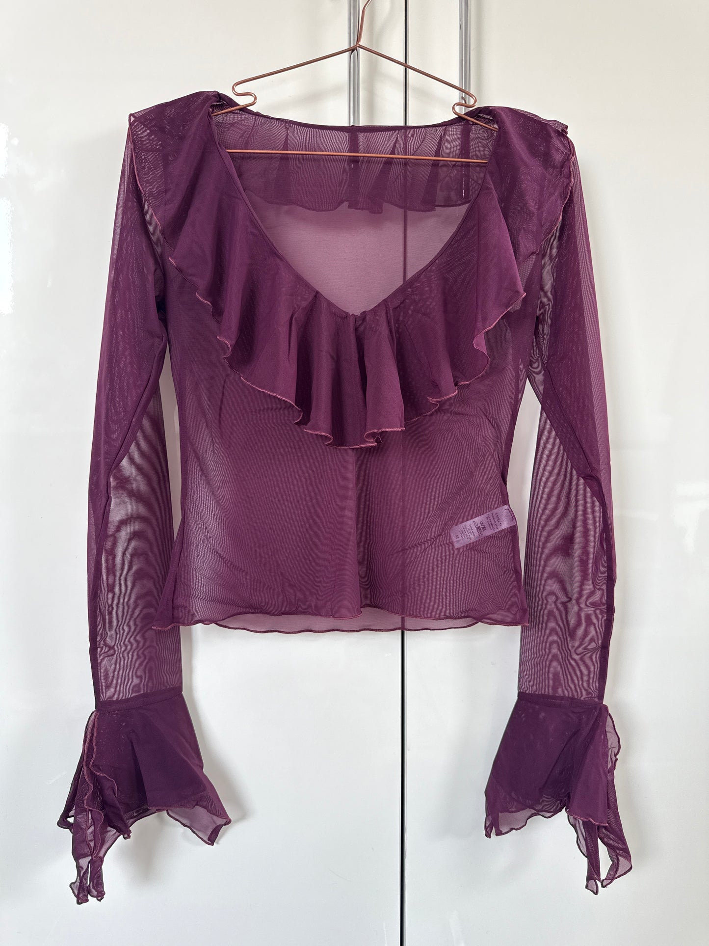 Waterfall frill berry top sample size 10