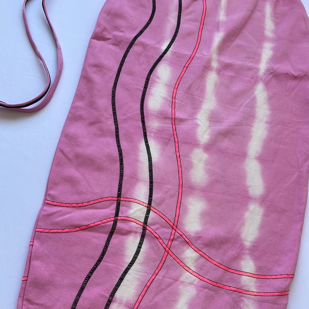 Tie Dye Stitch Detail Midi Sample